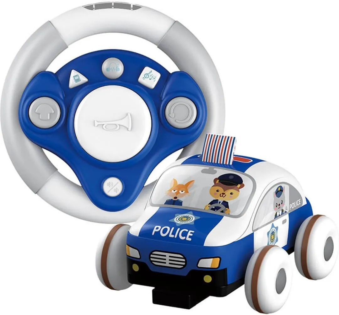 Eurekakids RC Politieauto Blauw/Wit