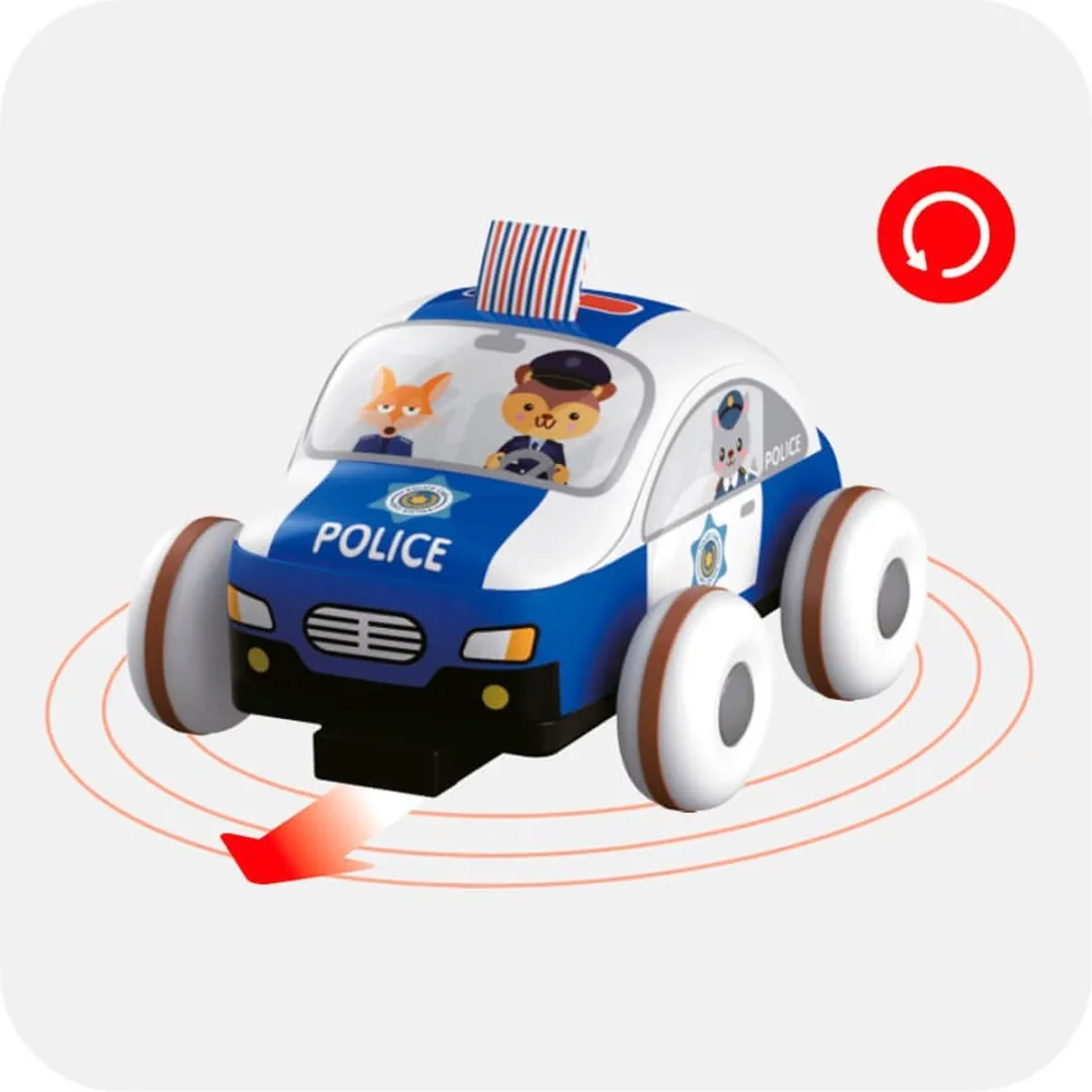 Eurekakids RC Politieauto Blauw/Wit - 3x AAA