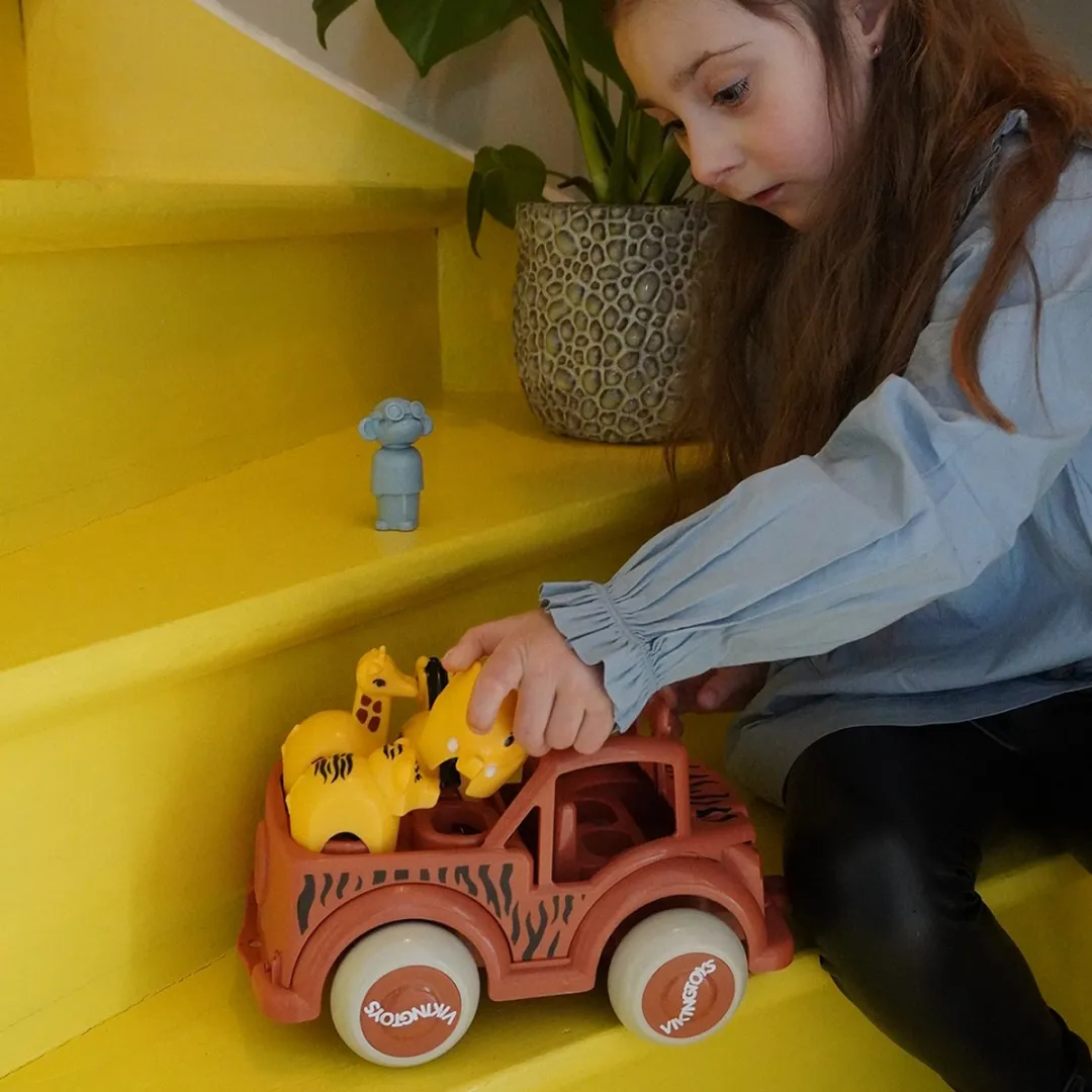 Viking Toys RE:LINE Safari Truck - 5 Dieren - Multikleur