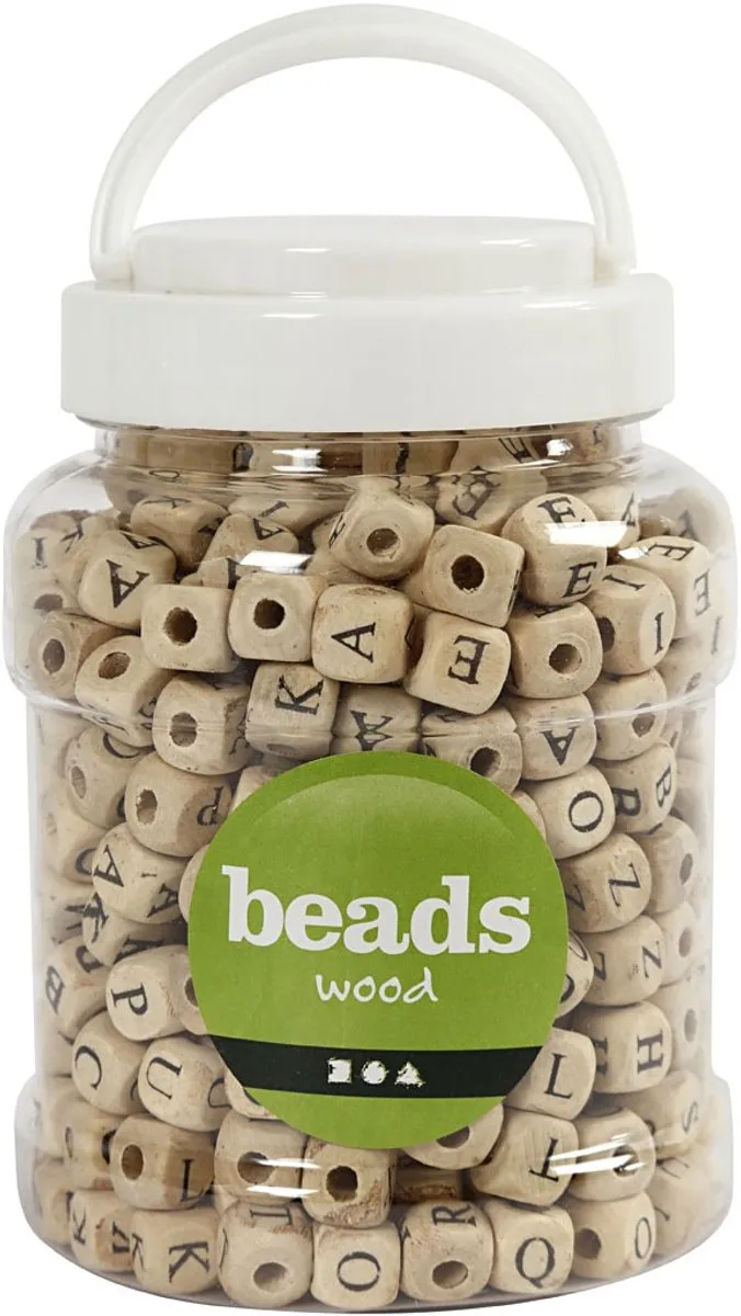 Creativ Company Houten Letters 9x9mm - 400 Stuks