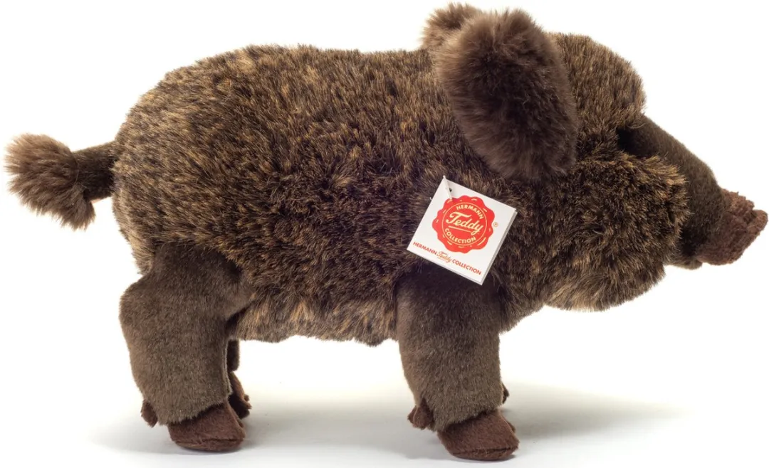 Teddy Hermann Knuffeldier Wild Zwijn - Grijs 30cm