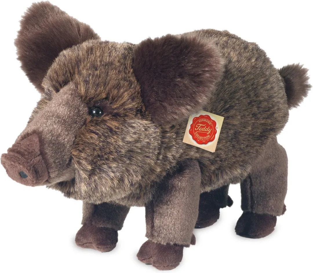 Teddy Hermann Knuffeldier Wild Zwijn - Grijs 30cm
