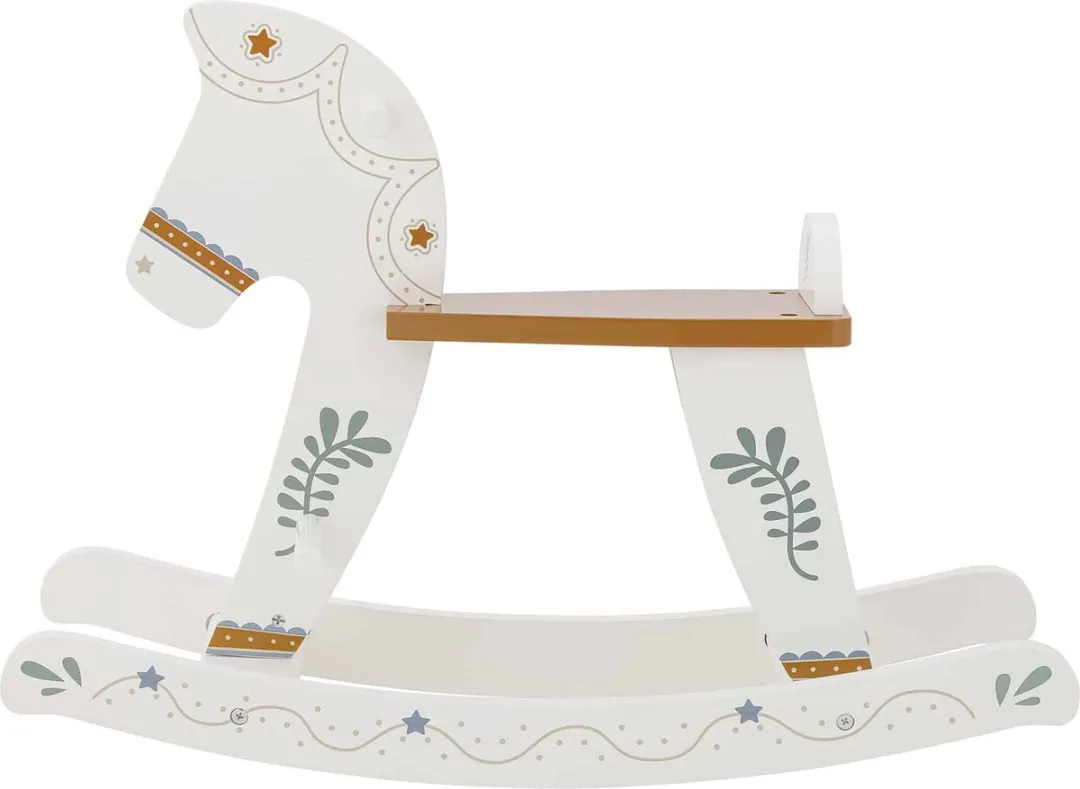 Bloomingville Hobbelpaard Ruddy Hout - Wit