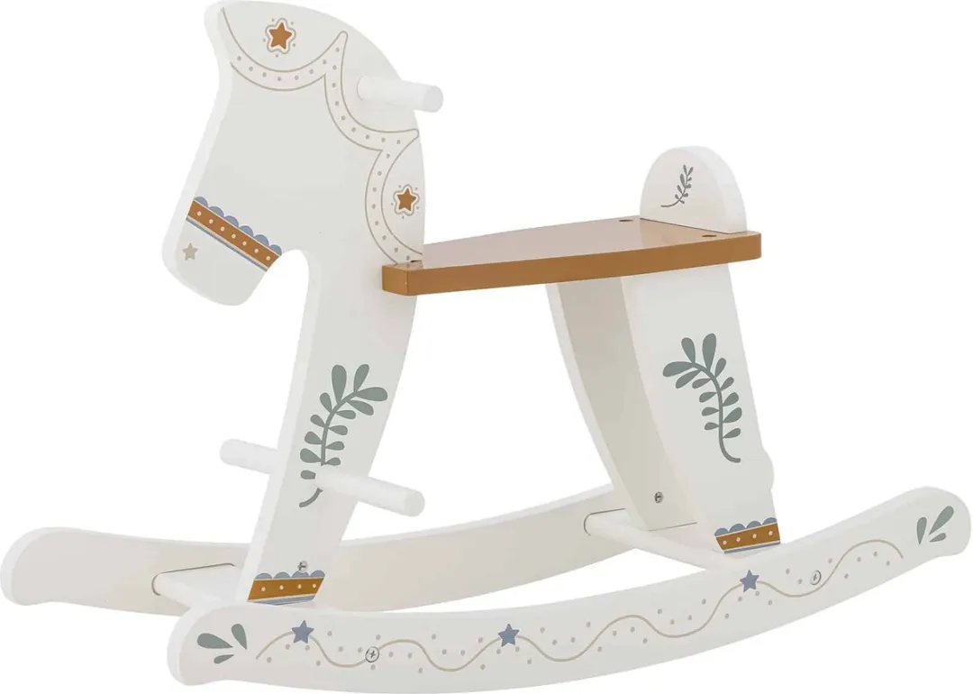 Bloomingville Hobbelpaard Ruddy Hout - Wit