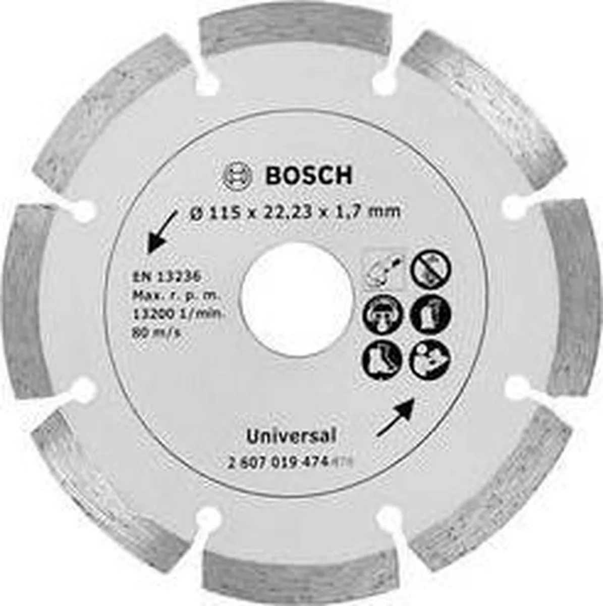 Bosch Diamantschijf 115mm - Steen/Beton - afbeelding 6 van 6