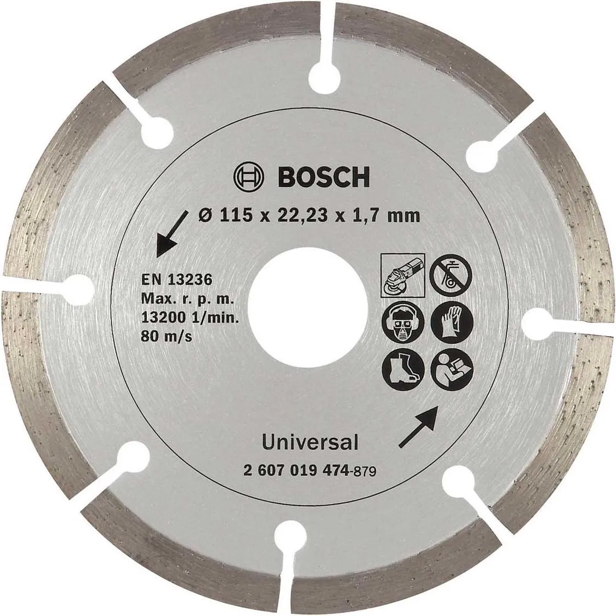 Bosch Diamantschijf 115mm - Steen/Beton