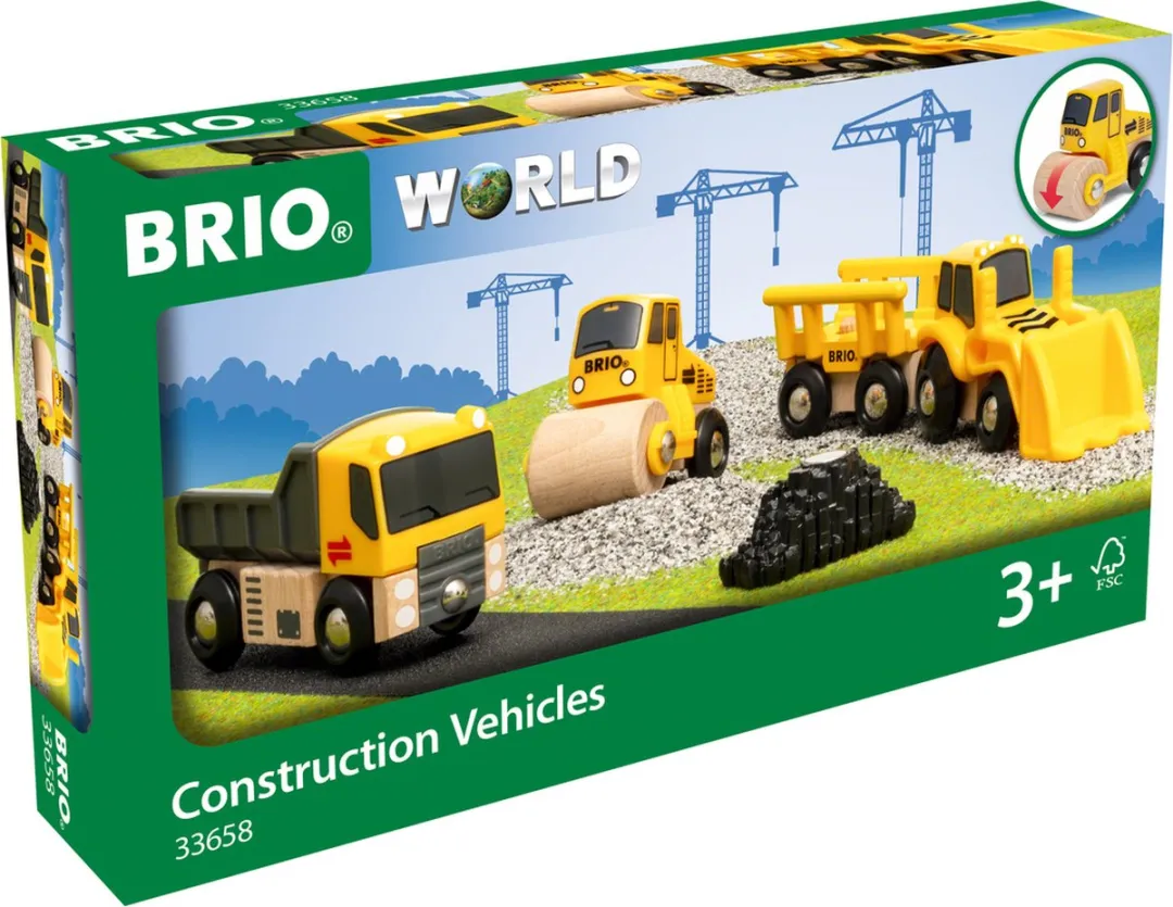 BRIO Bouwvoertuigen 33658 - 4 Stuks - Geel - afbeelding 6 van 6