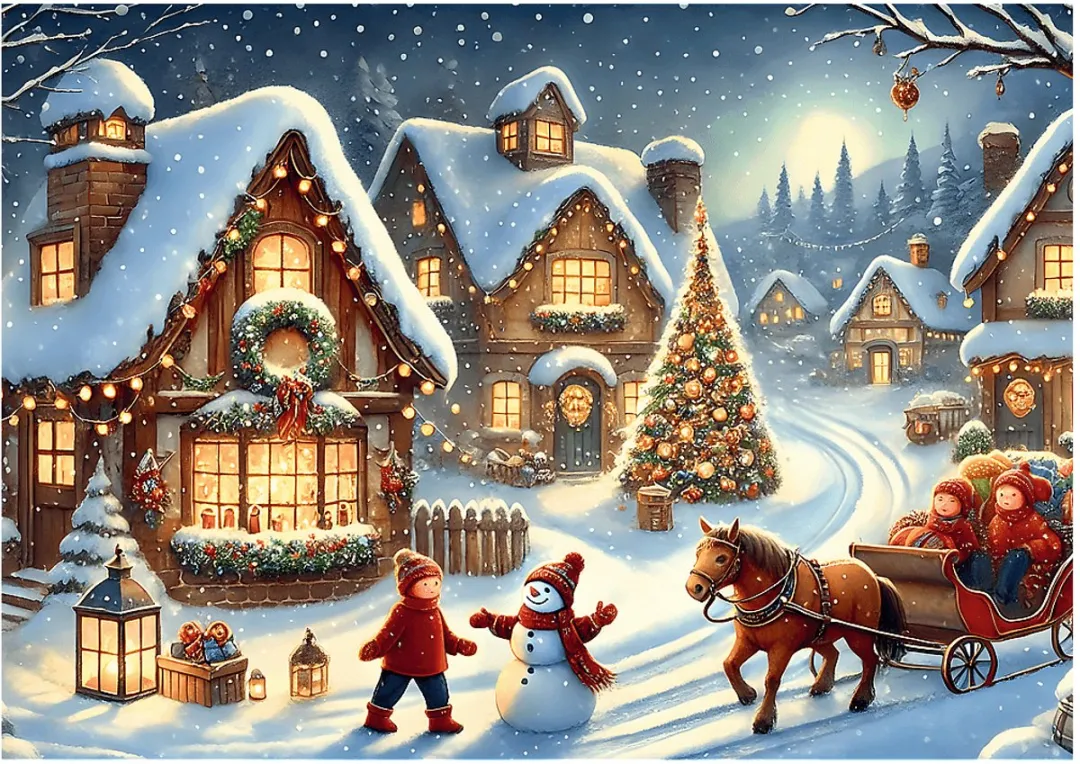 Trefl Legpuzzel 1000 Stuks Holiday Sleigh - Kerstmis Multicolor