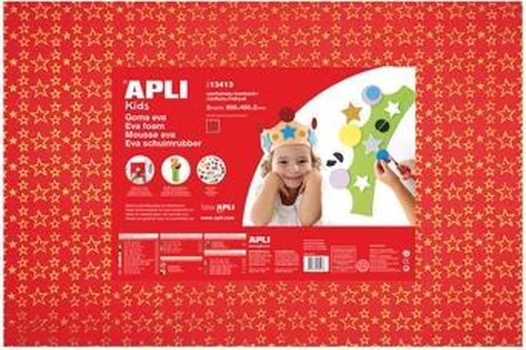 Apli Kids EVA Foam Vellen 60x40cm Glitter Sterren