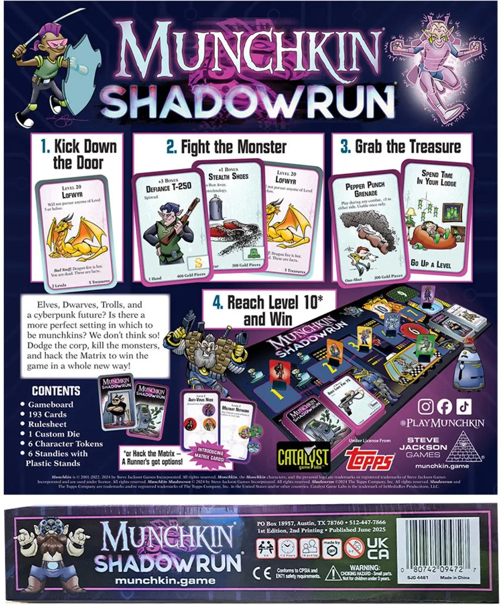 Steve Jackson Games Munchkin Shadowrun Bordspel - 2-6 Spelers
