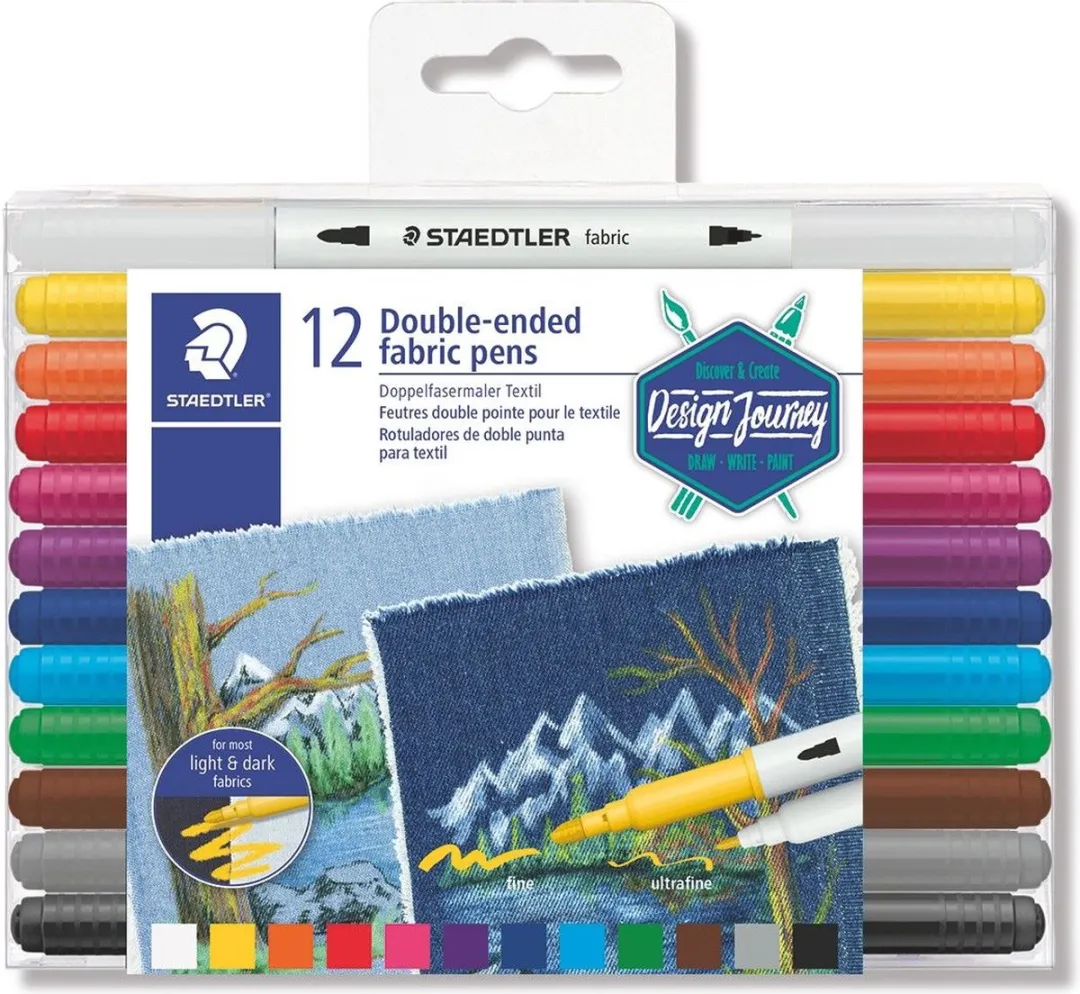 STAEDTLER Textielmarker Set 12 Stuks