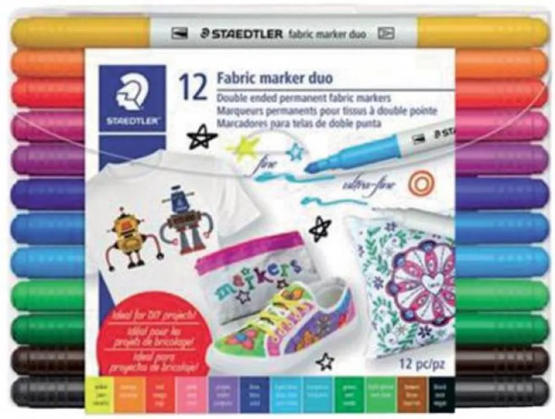 STAEDTLER Textielmarker Set 12 Stuks - Multi