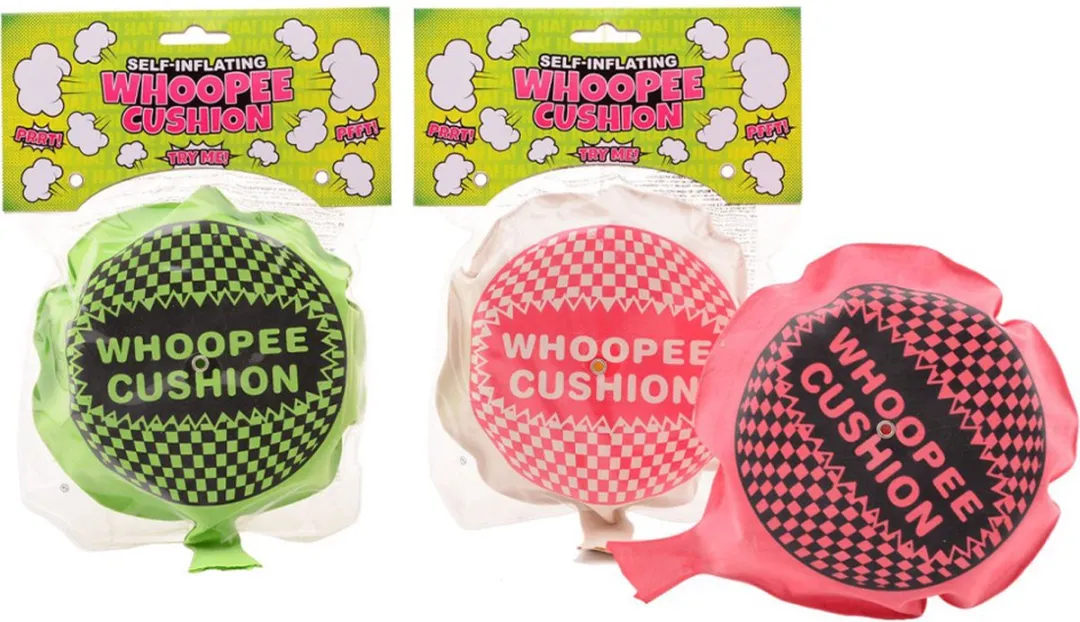 Johntoy Scheetkussen Whoopee Cushion - 16,5 cm - Multicolor