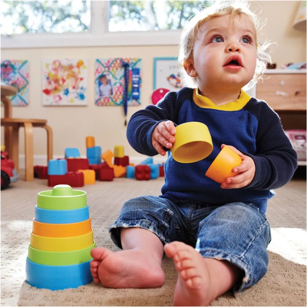 Green Toys Mijn Eerste Stapelaar Bekers STK01R - Multikleuren