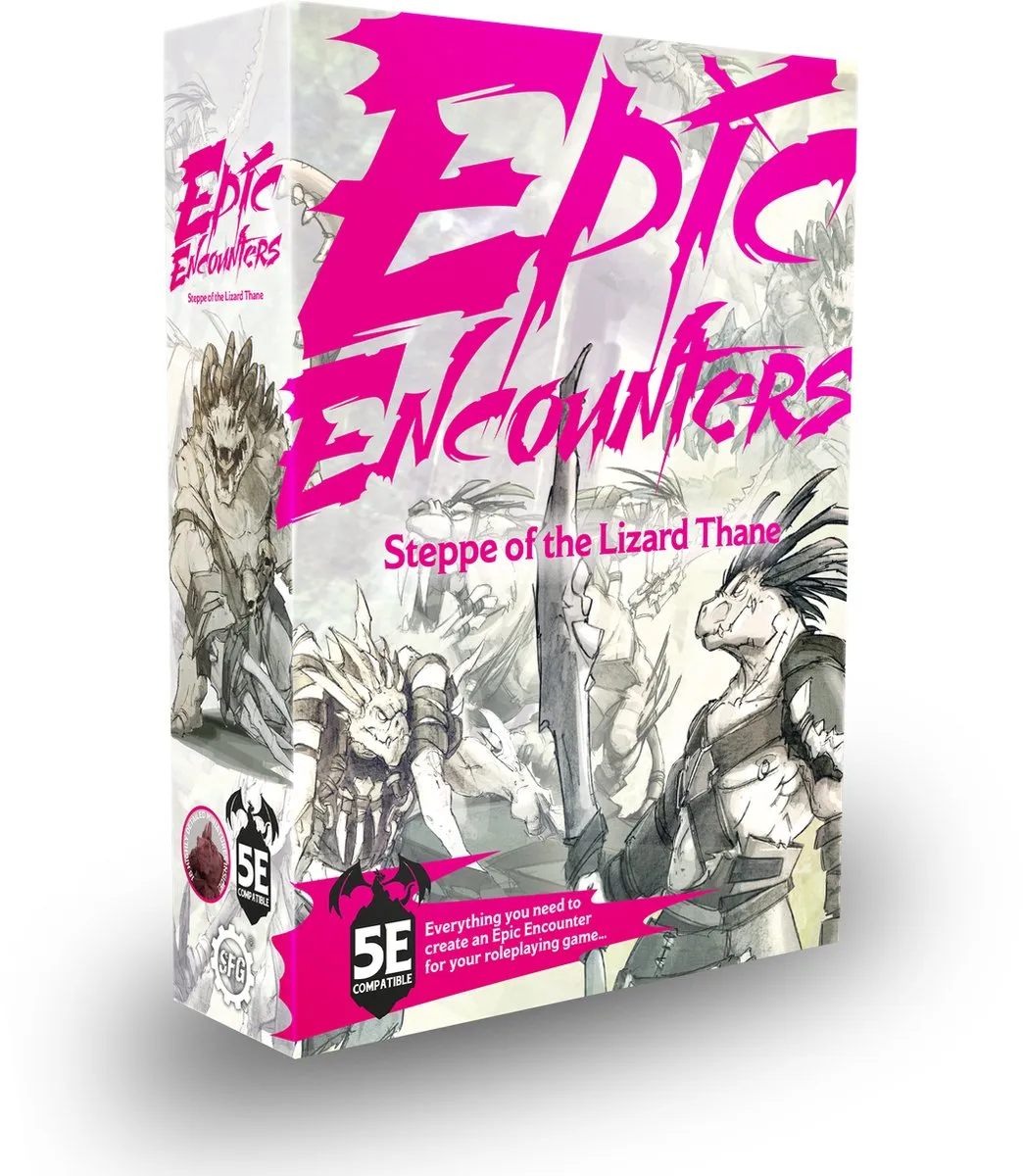 Steamforged Games Epic Encounters Steppe of the Lizard Thane SFEE-017 RPG Miniat