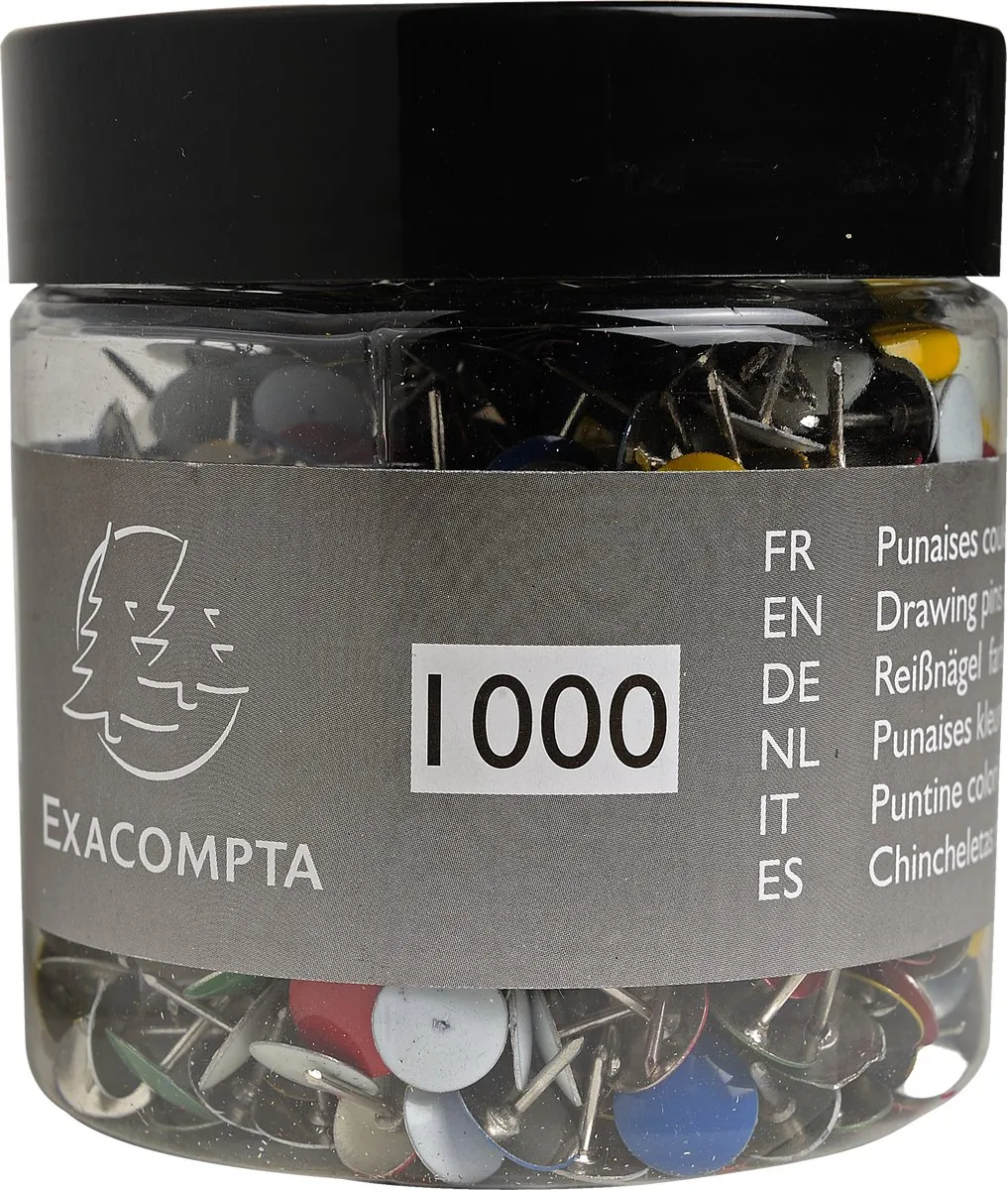 Exacompta Doos Duimspijkers 1000 Stuks