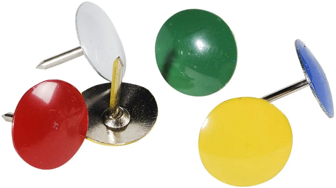 Exacompta Doos Duimspijkers 1000 Stuks - 9mm - Geassorteerd