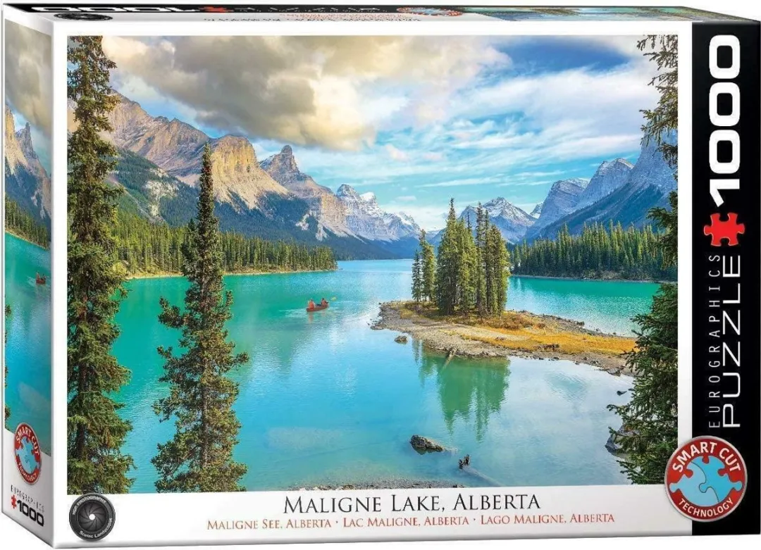 Eurographics Maligne Lake Alberta Legpuzzel 1000 Stuks - 68x48cm