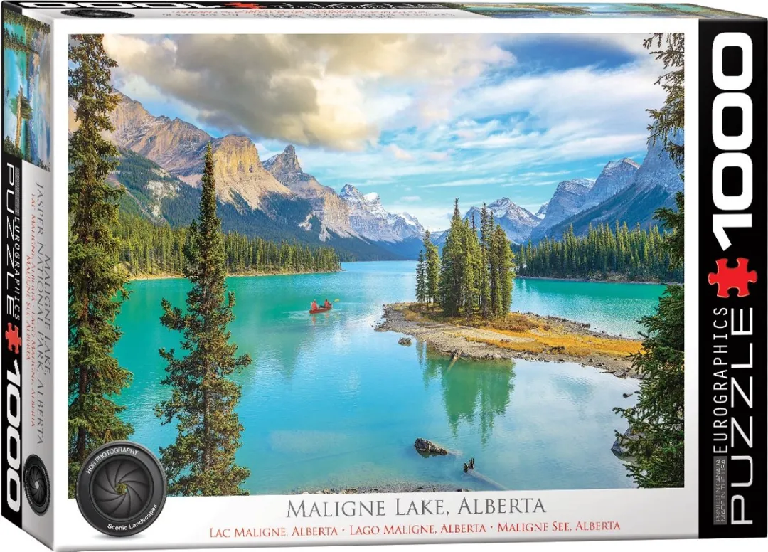 Eurographics Maligne Lake Alberta Legpuzzel 1000 Stuks - 68x48cm
