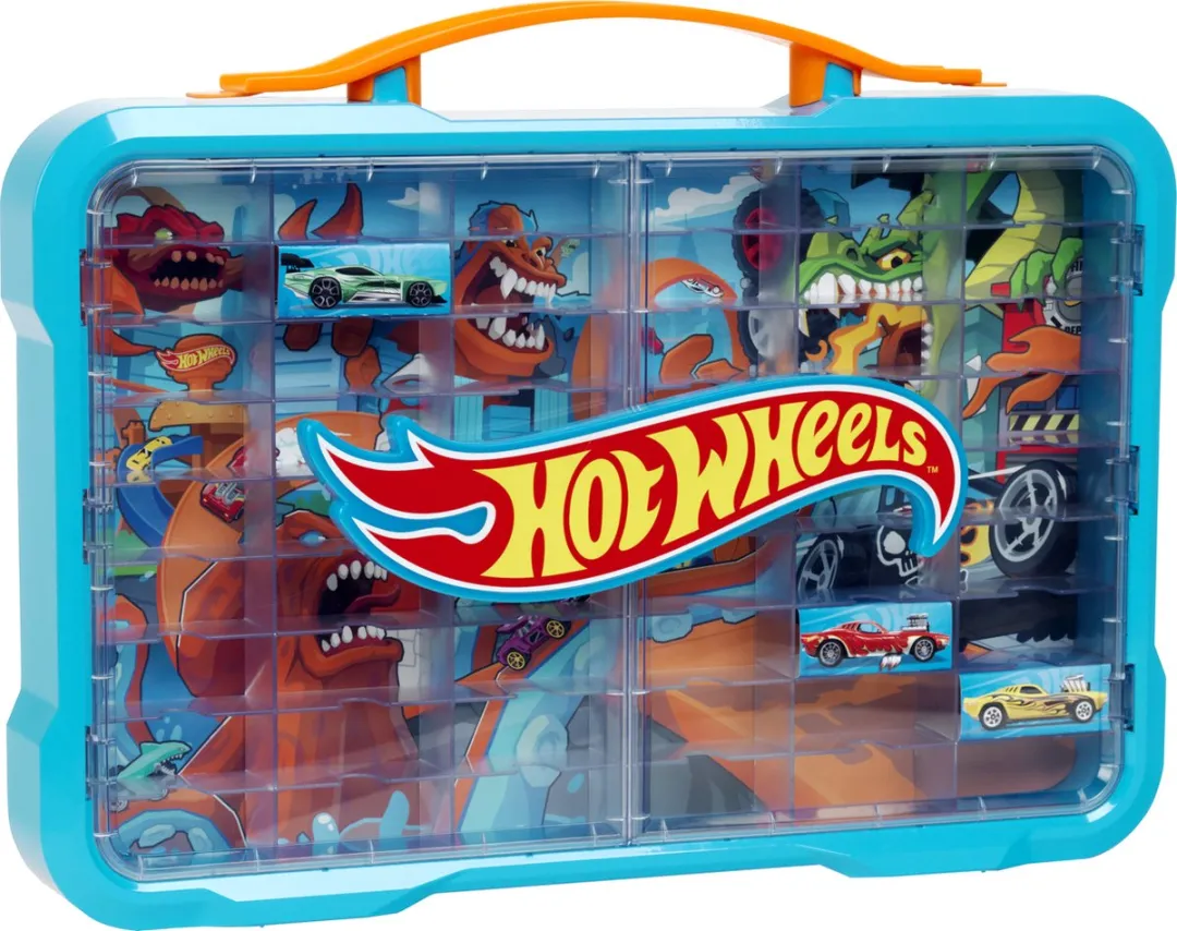 Klein Toys Hot Wheels Verzamelkoffer 54 Auto's - Blauw Oranje