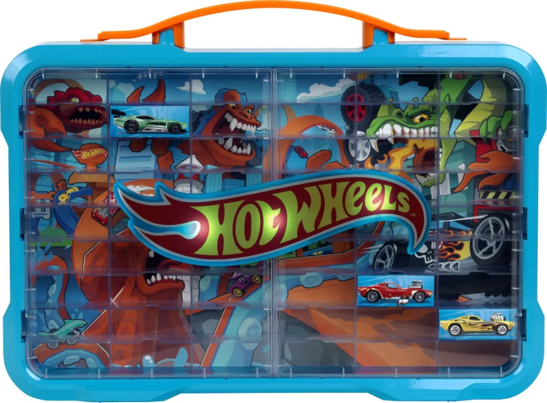 Klein Toys Hot Wheels Verzamelkoffer 54 Auto's - Blauw Oranje