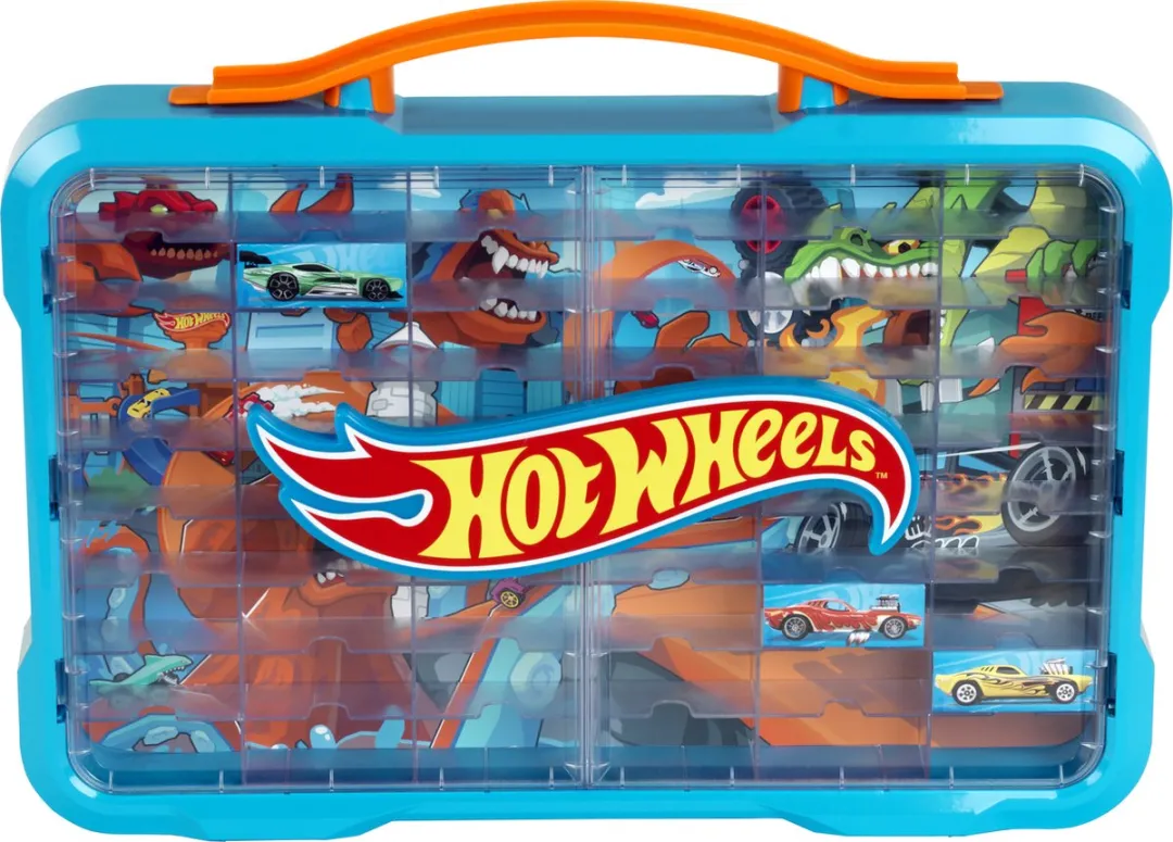 Klein Toys Hot Wheels Verzamelkoffer 54 Auto's - Blauw Oranje