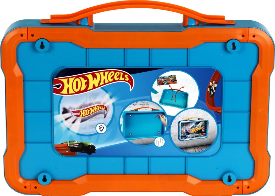 Klein Toys Hot Wheels Verzamelkoffer 54 Auto's - Blauw Oranje - afbeelding 6 van 6