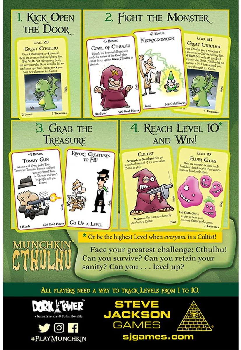 Steve Jackson Games Munchkin Cthulhu Kaartspel - 3-6 Spelers