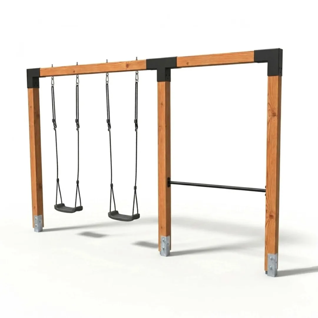 EXIT Linea Robust 110 Dubbele Houten Schommel