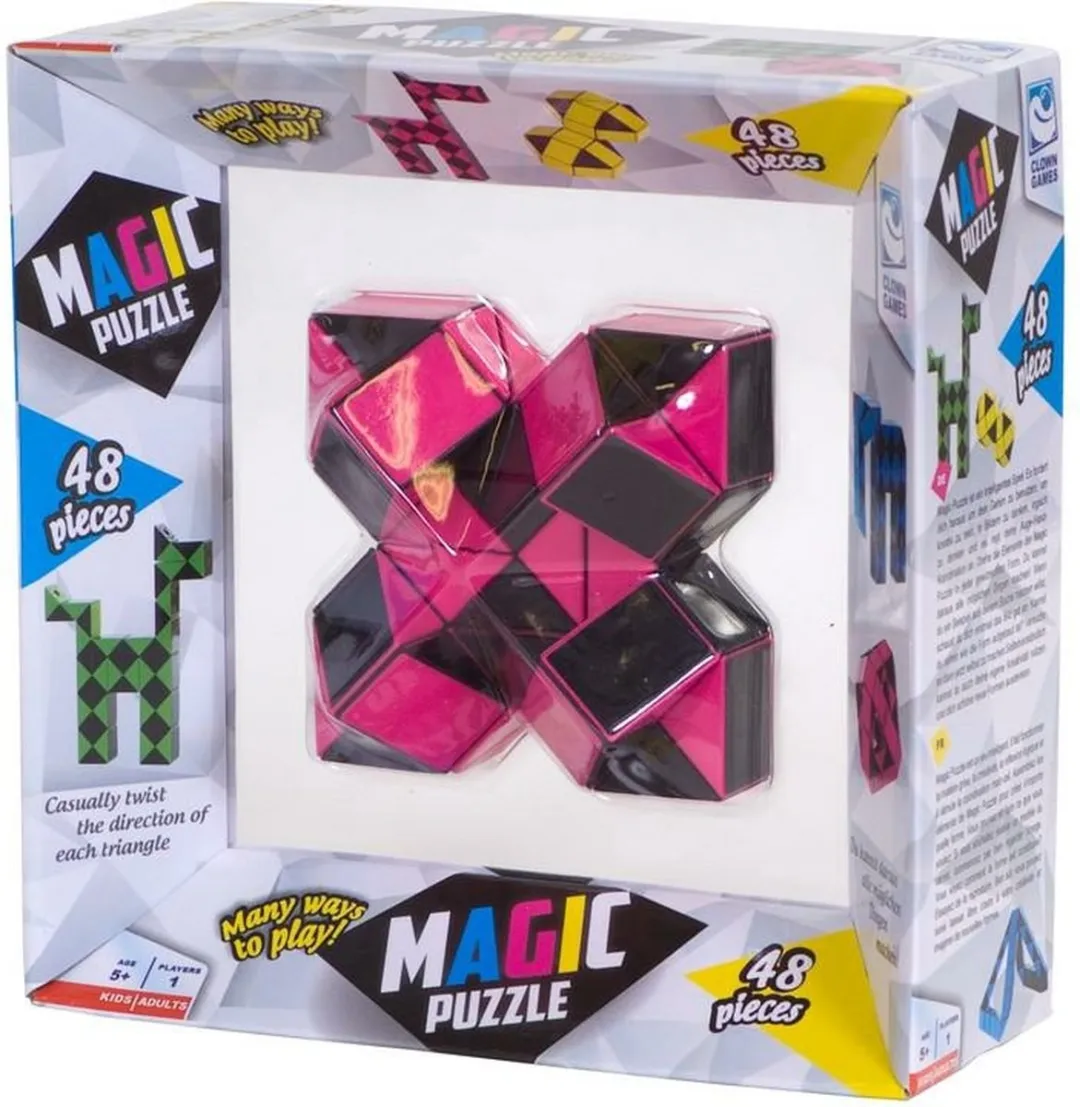 Clown Games Magic Puzzle 48 Stuks - Roze