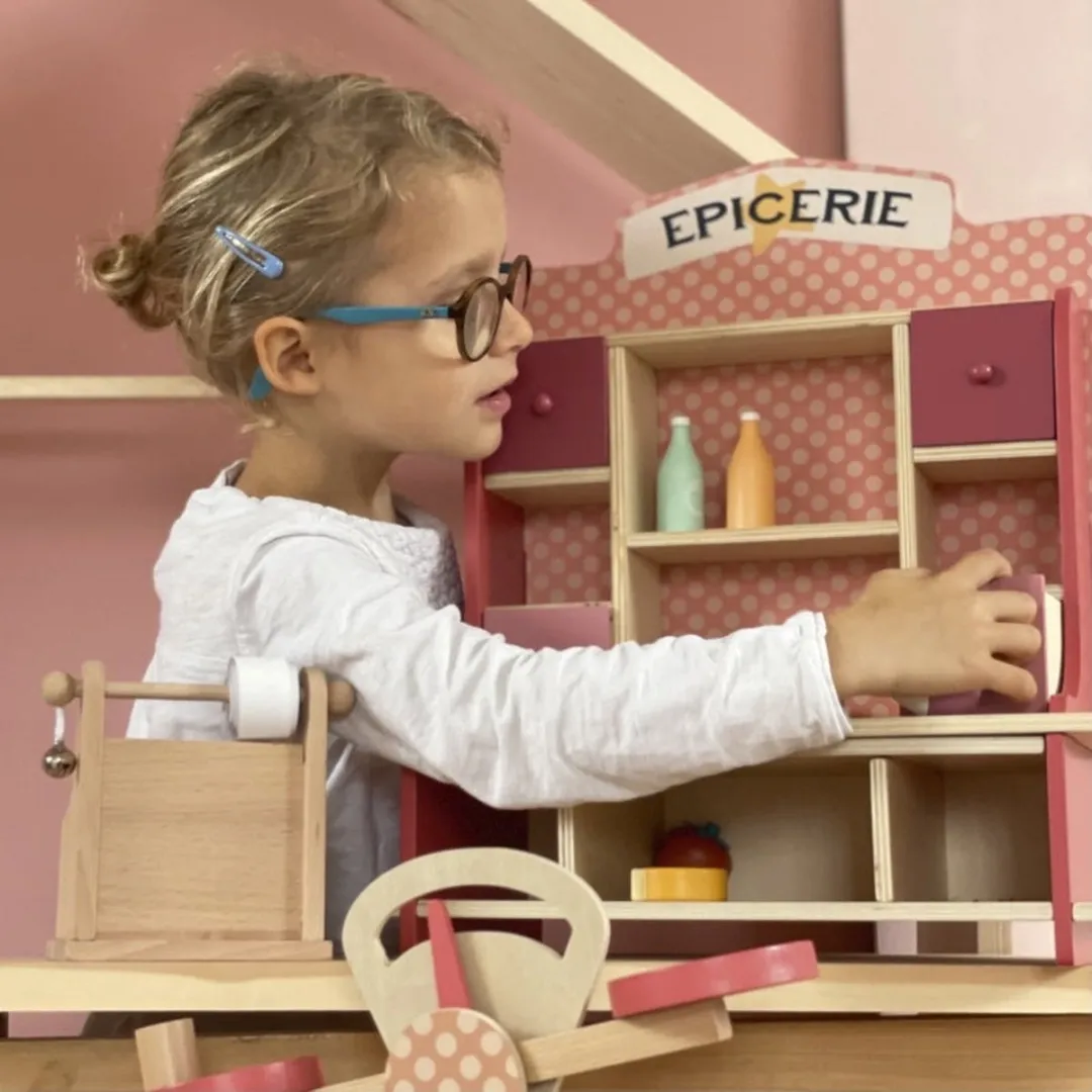 Egmont Toys Kleine Supermarkt - Beige/Rood/Rozig