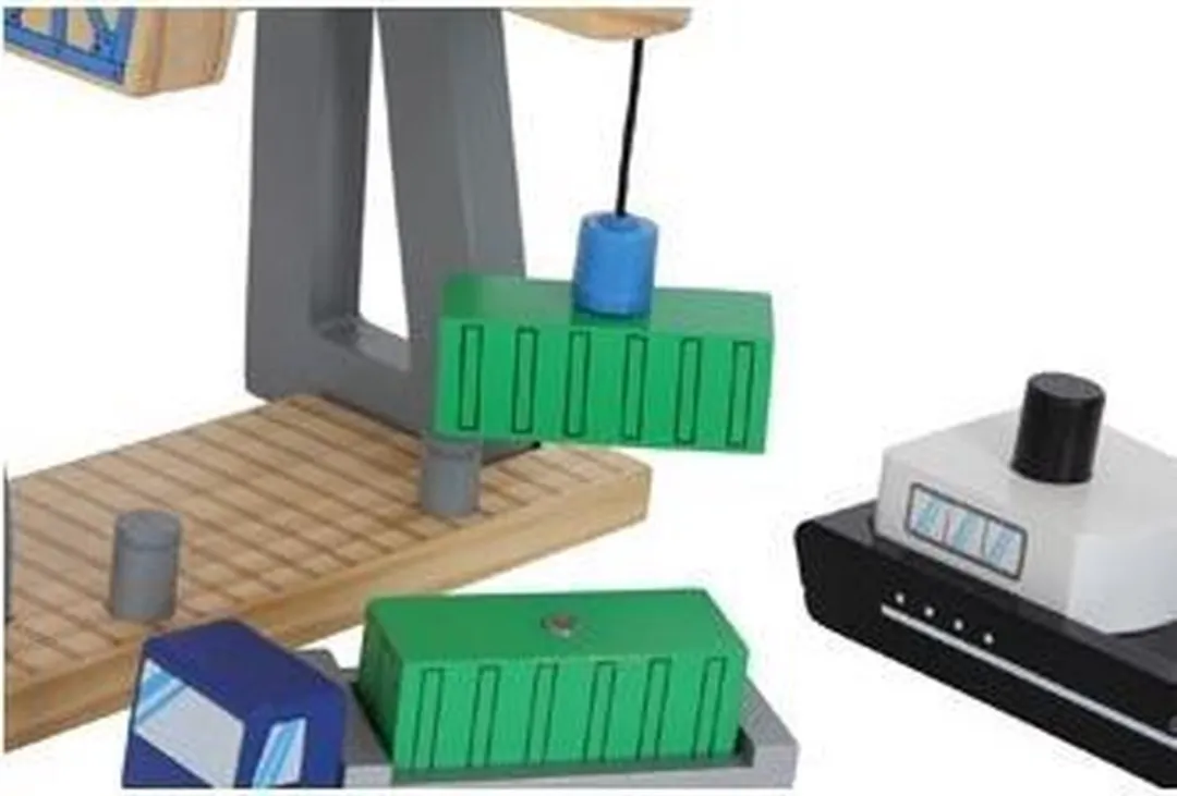 Small Foot Container Terminal Haven Speelset 8551 - Hout - Multicolor