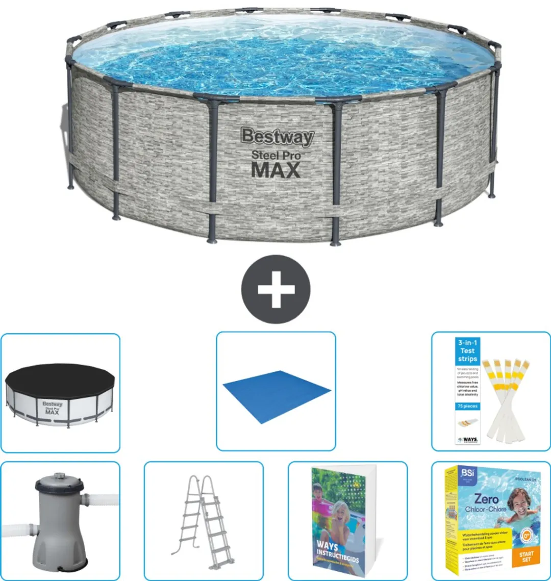 Bestway Steel Pro MAX Zwembad 427x122cm