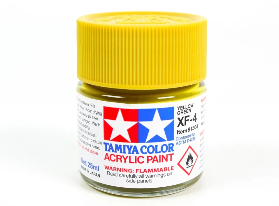 Tamiya Hobbyverf Acryl XF-4 Yellow Green 23ml