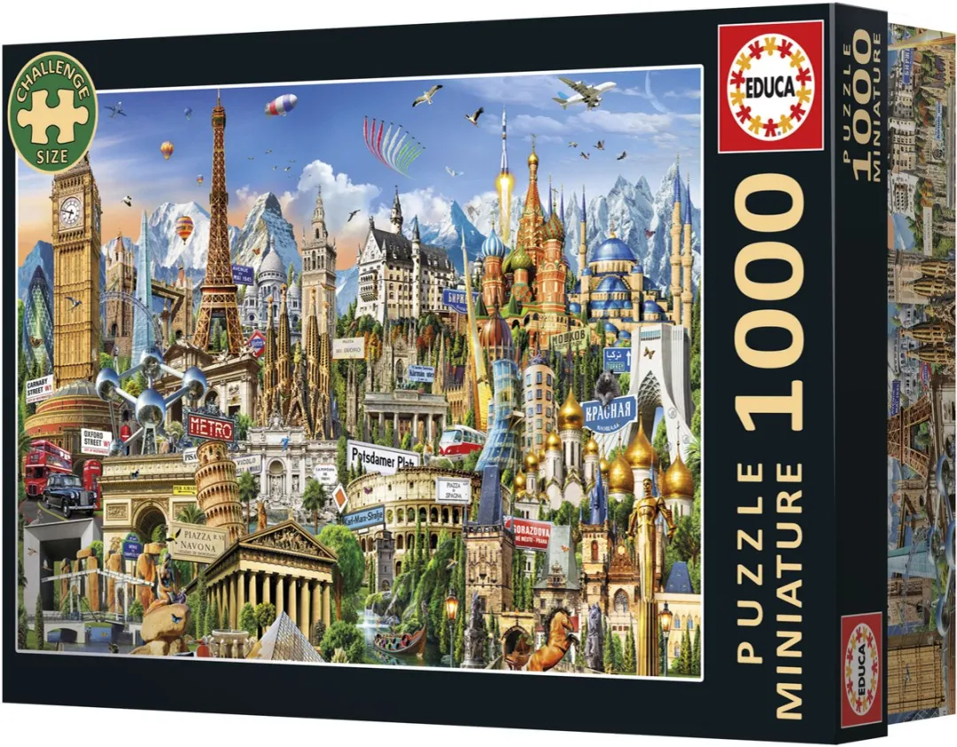 Educa Europa Symbolen Puzzel 1000 Stuks - Multicolor