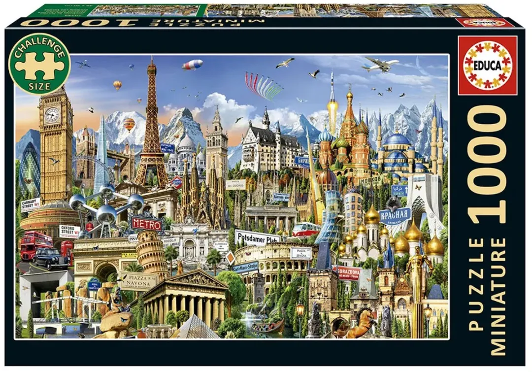 Educa Europa Symbolen Puzzel 1000 Stuks - Multicolor