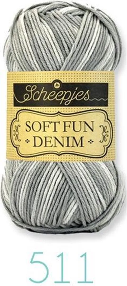 Scheepjes Softfun Denim 511 - 50g - Grijs