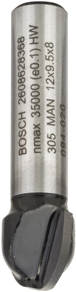 Bosch Halfrondprofielfrezen 8mm R1 6mm