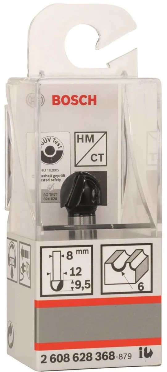 Bosch Halfrondprofielfrezen 8mm R1 6mm - Hout
