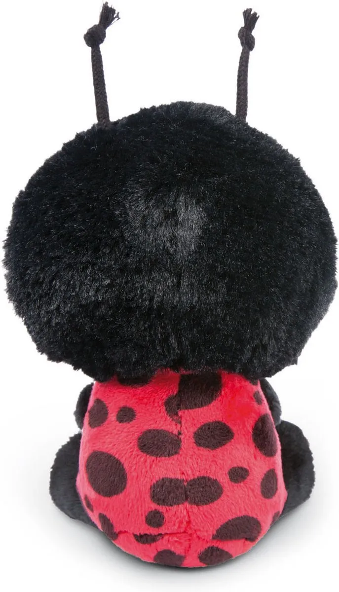 Nici Glubschis Lieveheerstbeestje Lily May Knuffel - 15cm - Zwart/Rood