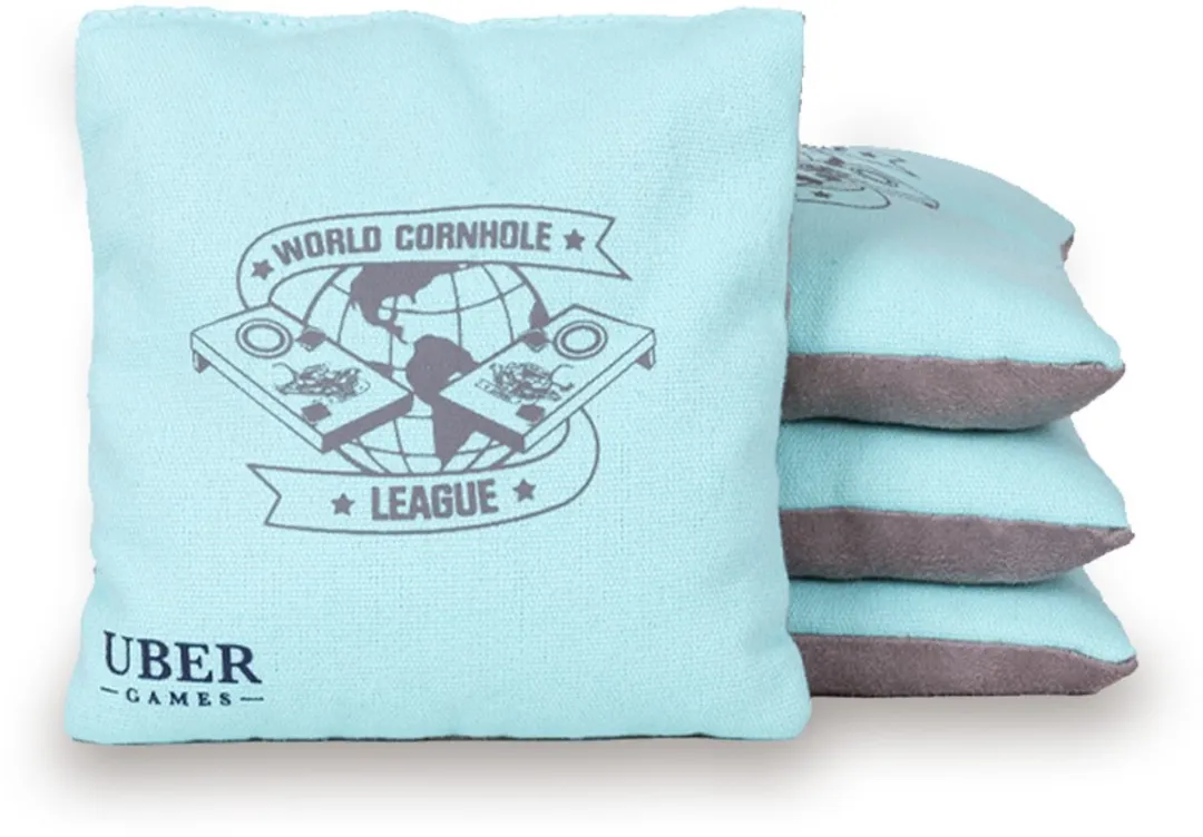 Ubergames World Cornhole League Zitzakken - 8 Stuks (4x Groen/Grijs)