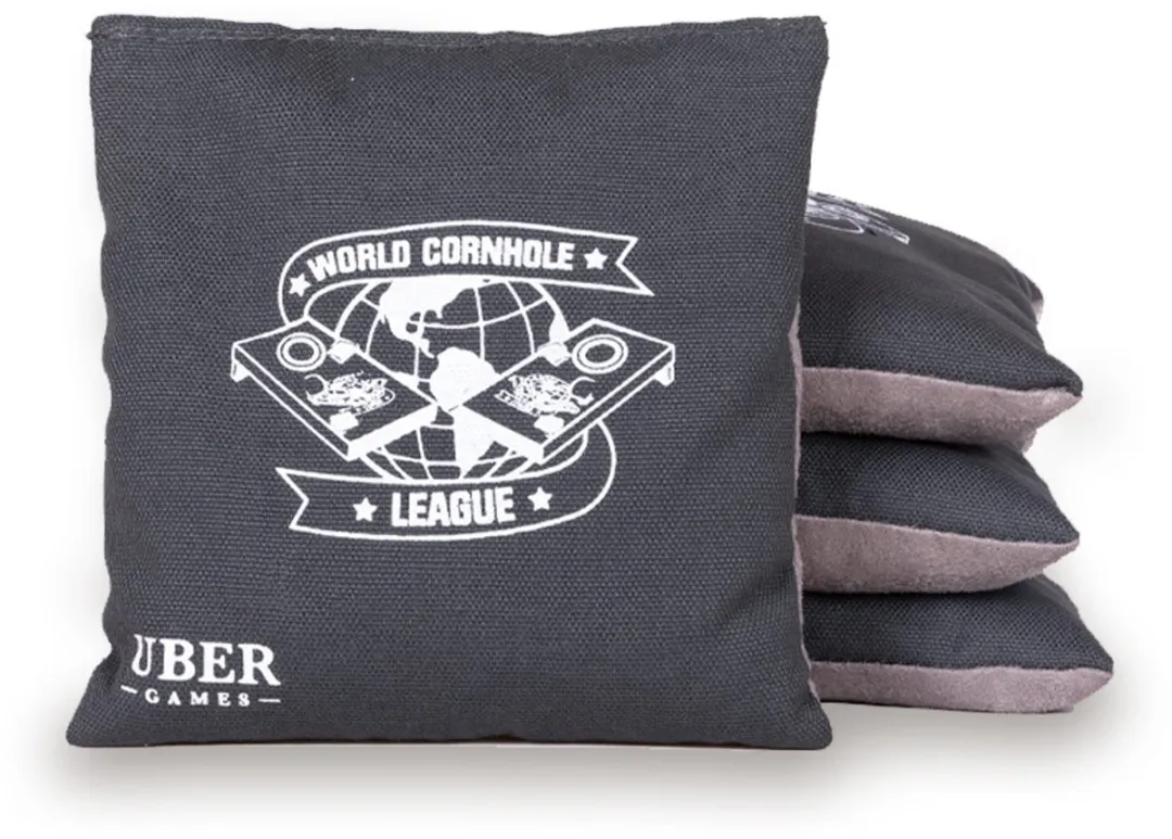 Ubergames World Cornhole League Zitzakken - 8 Stuks (4x Groen/Grijs)