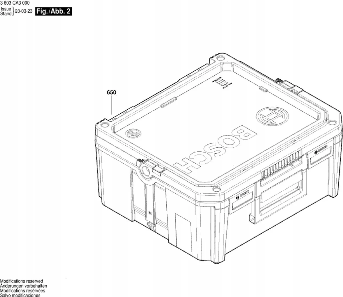 Bosch Stofopvangbak PEX 300 AE - 2609005842