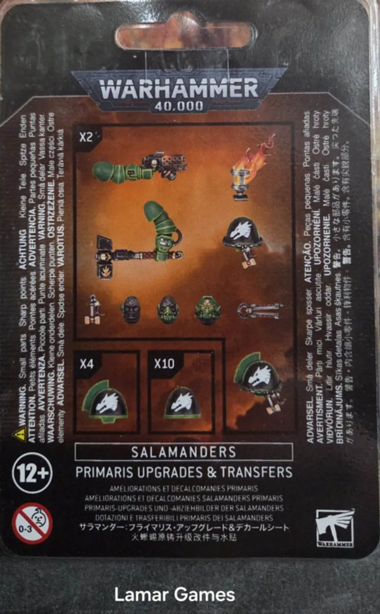 Games Workshop Warhammer 40.000 Space Marines Salamanders Primaris Upgrades