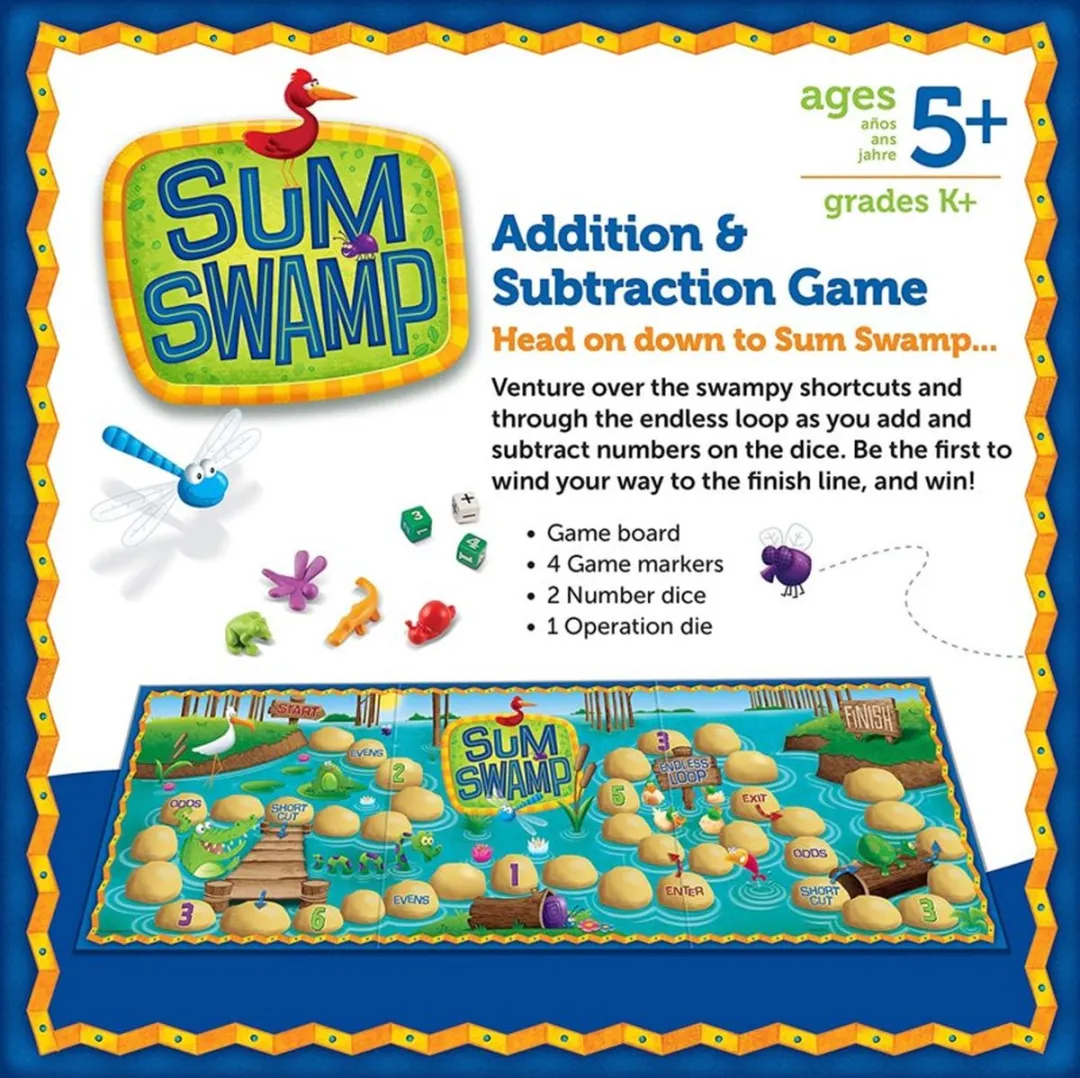 Learning Resources Sum Swamp Spel - Optellen & Aftrekken - Multicolor