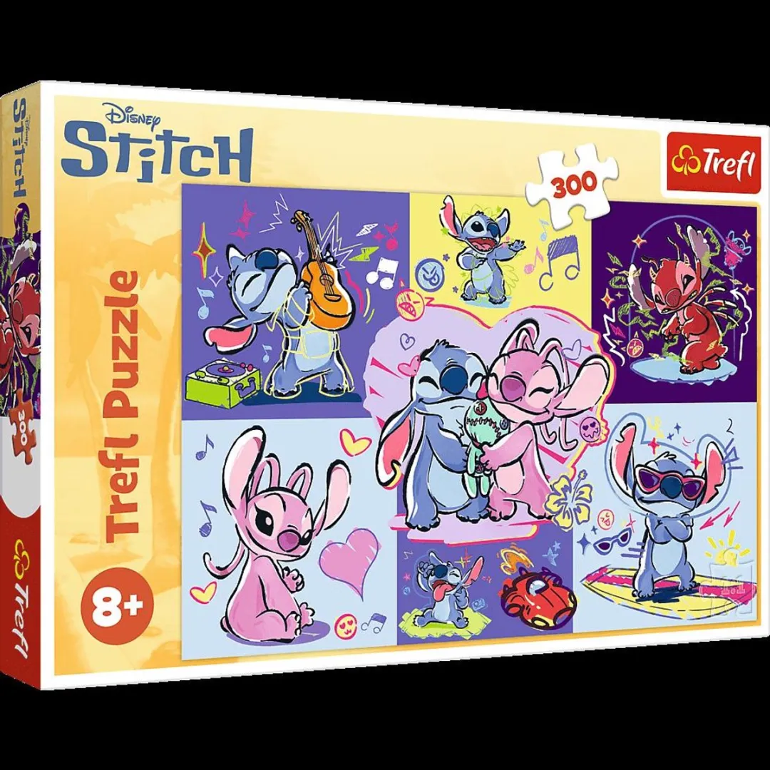 Trefl Lilo & Stitch Zakręcony Stitch Puzzel 300 Stuks