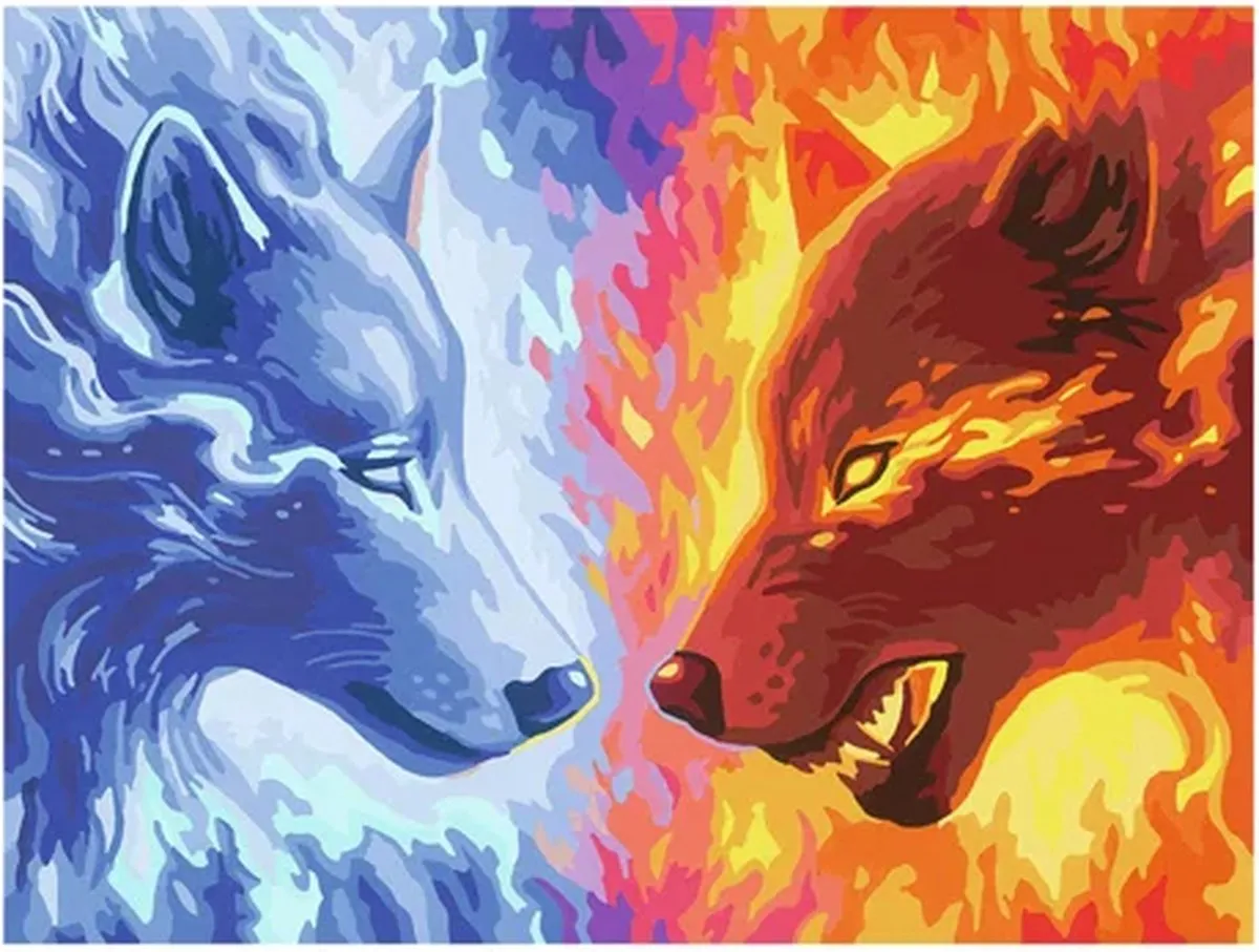Ravensburger Fire & Ice Schilderpakket - Hout Acryl