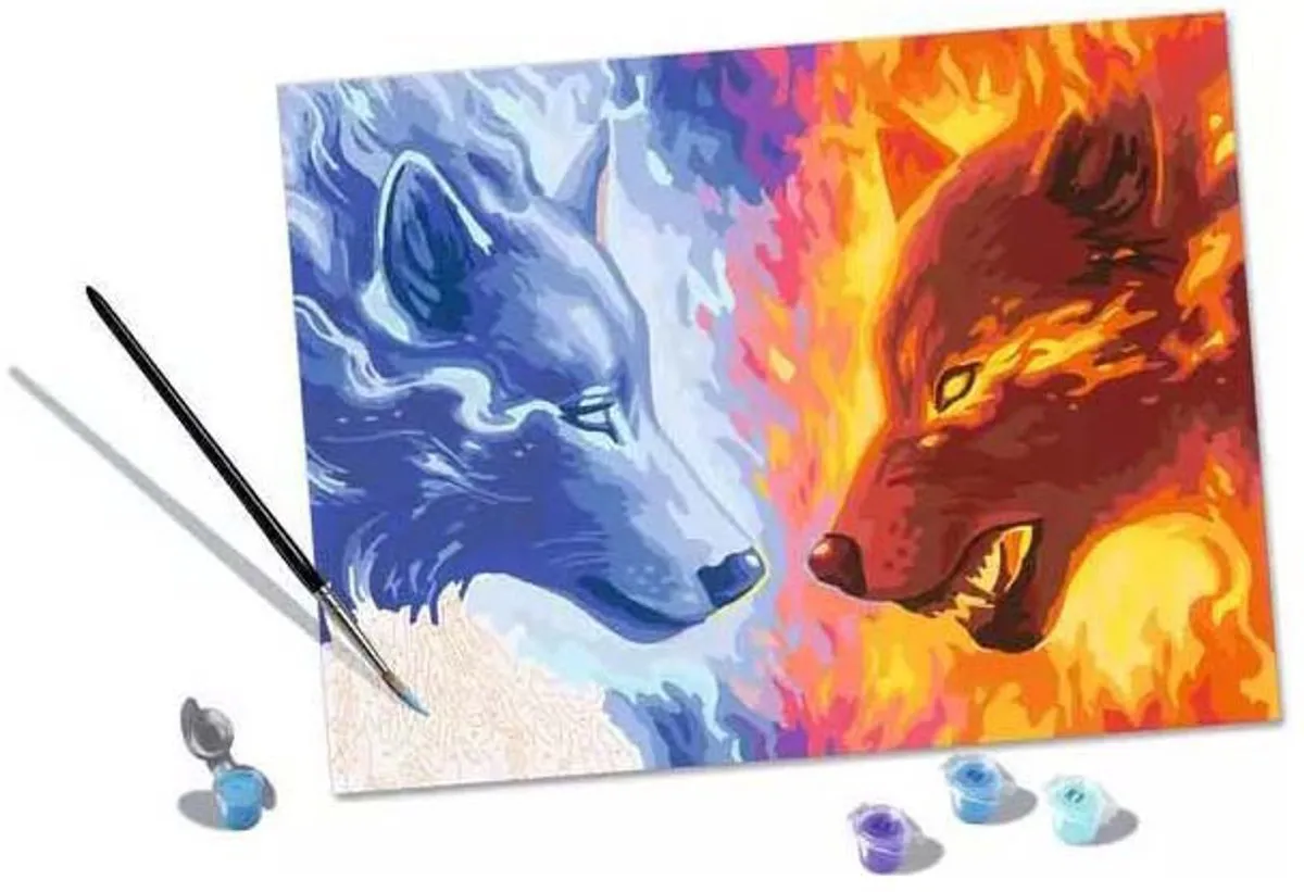 Ravensburger Fire & Ice Schilderpakket - Hout Acryl