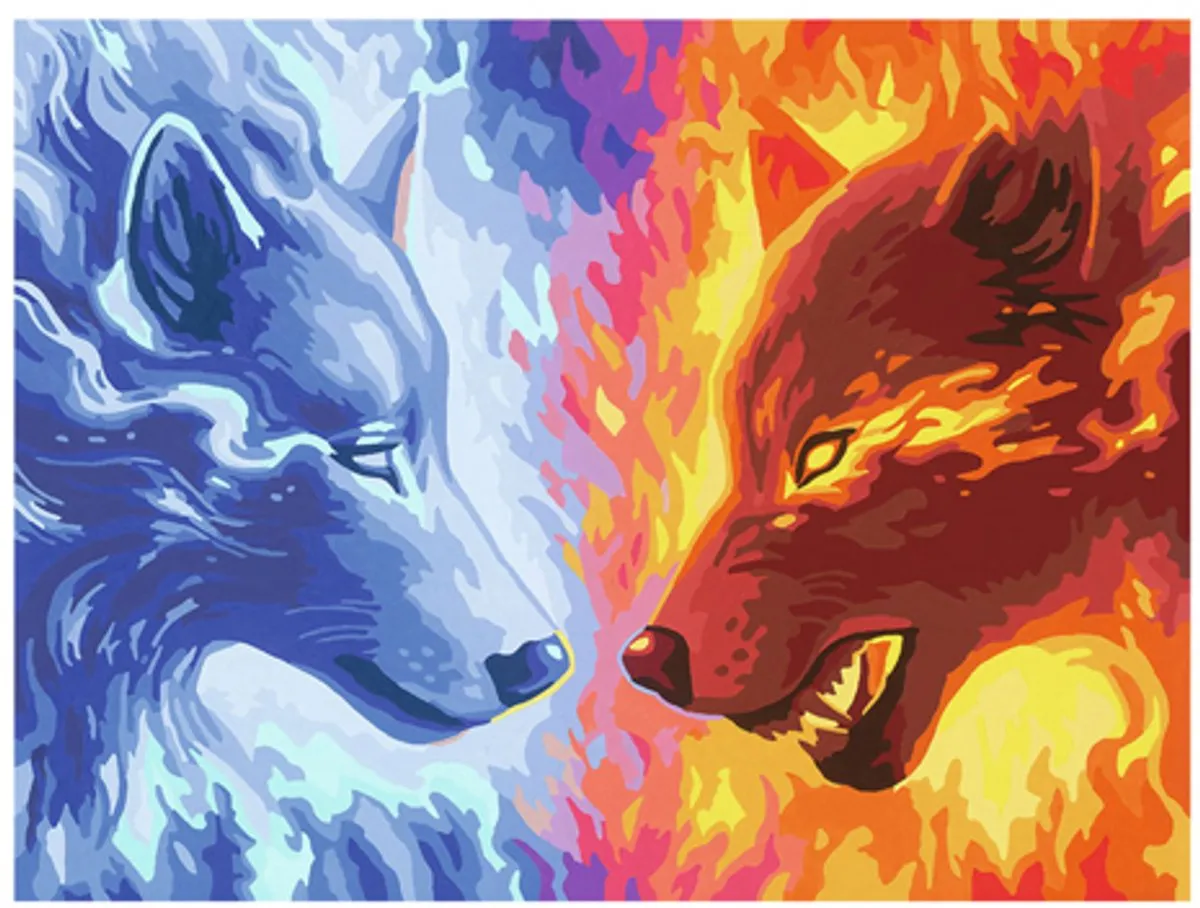 Ravensburger Fire & Ice Schilderpakket - Hout Acryl