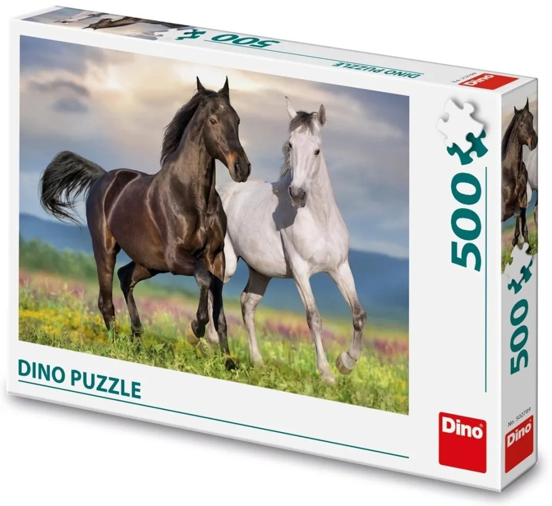 DinoToys Verliefde Paarden Puzzel 500 Stuks